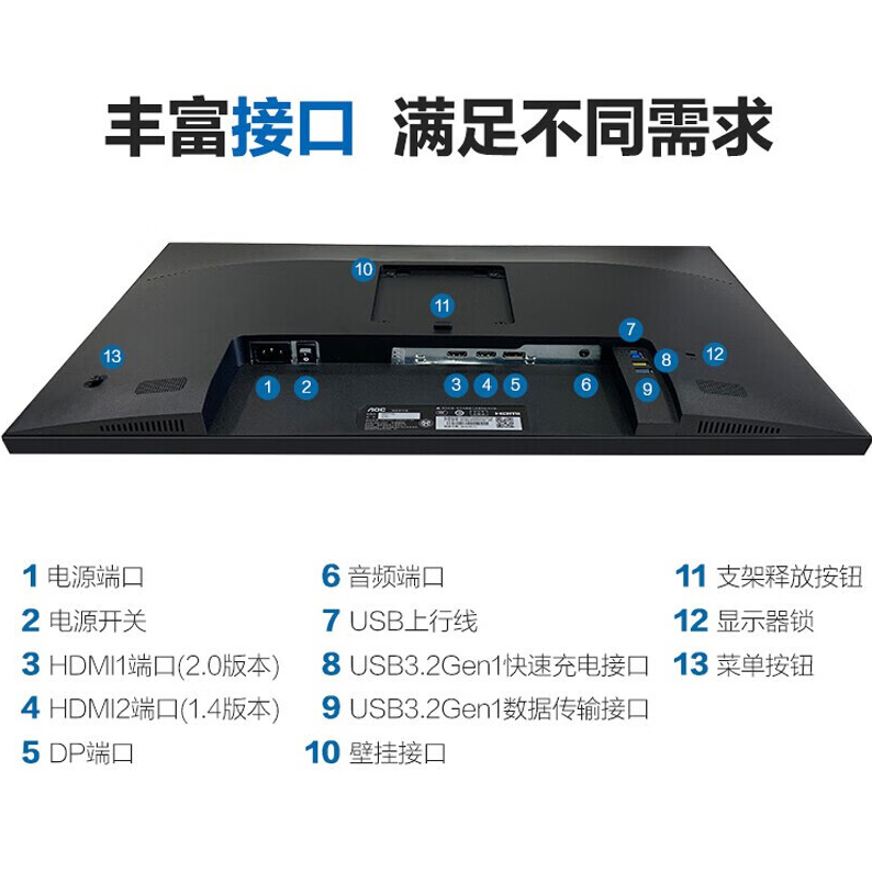 AOC U27P1U商用显示器